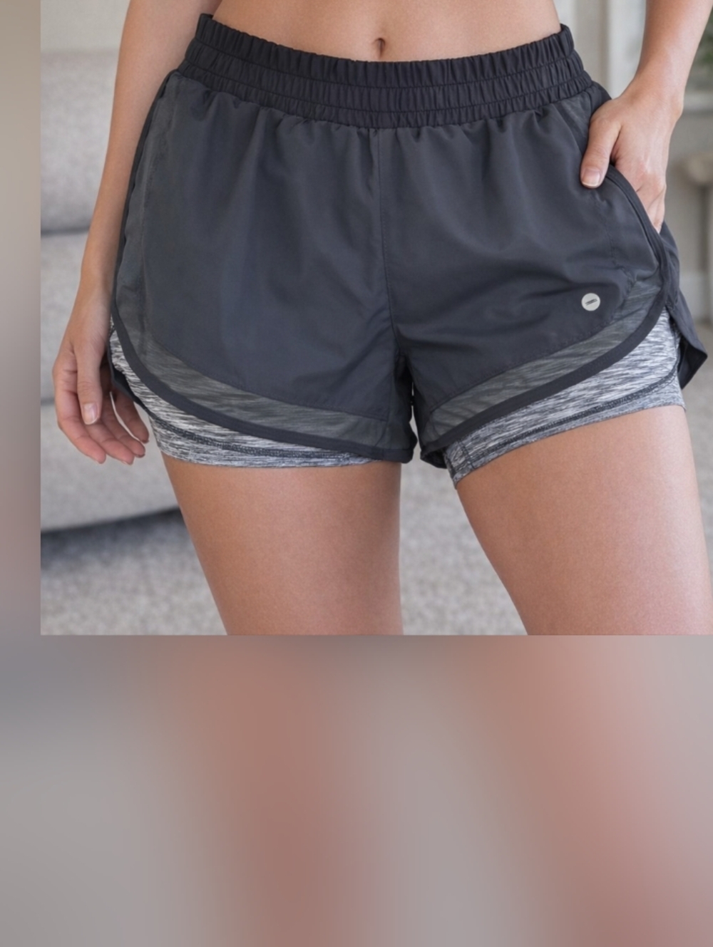 NWOT Avia Athletic Shorts 86%Polyester 14% Spandex Large 12-14